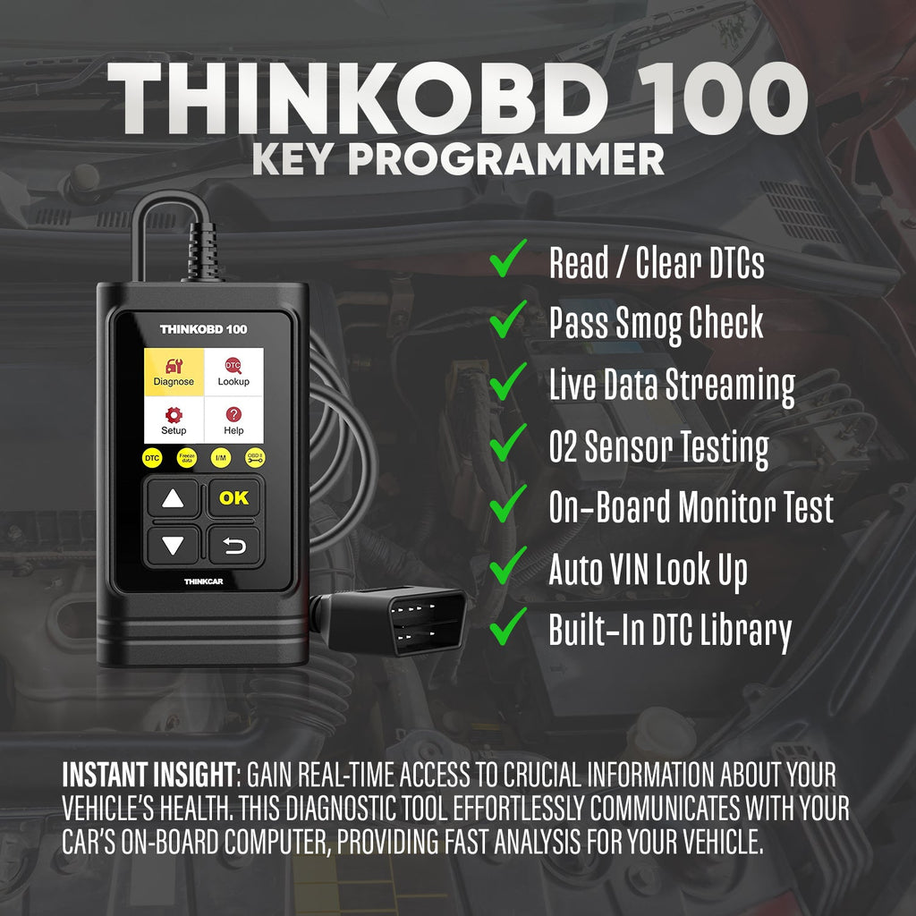Thinkcar ThinkOBD 100 - OBD2 Scanner Engine Fault Code Reader with Full OBD2 Functions