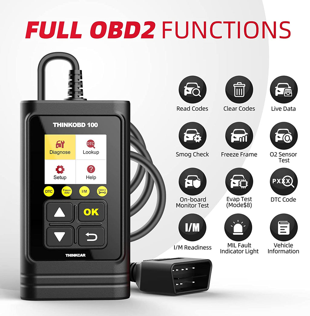Thinkcar ThinkOBD 100 - OBD2 Scanner Engine Fault Code Reader with Full OBD2 Functions