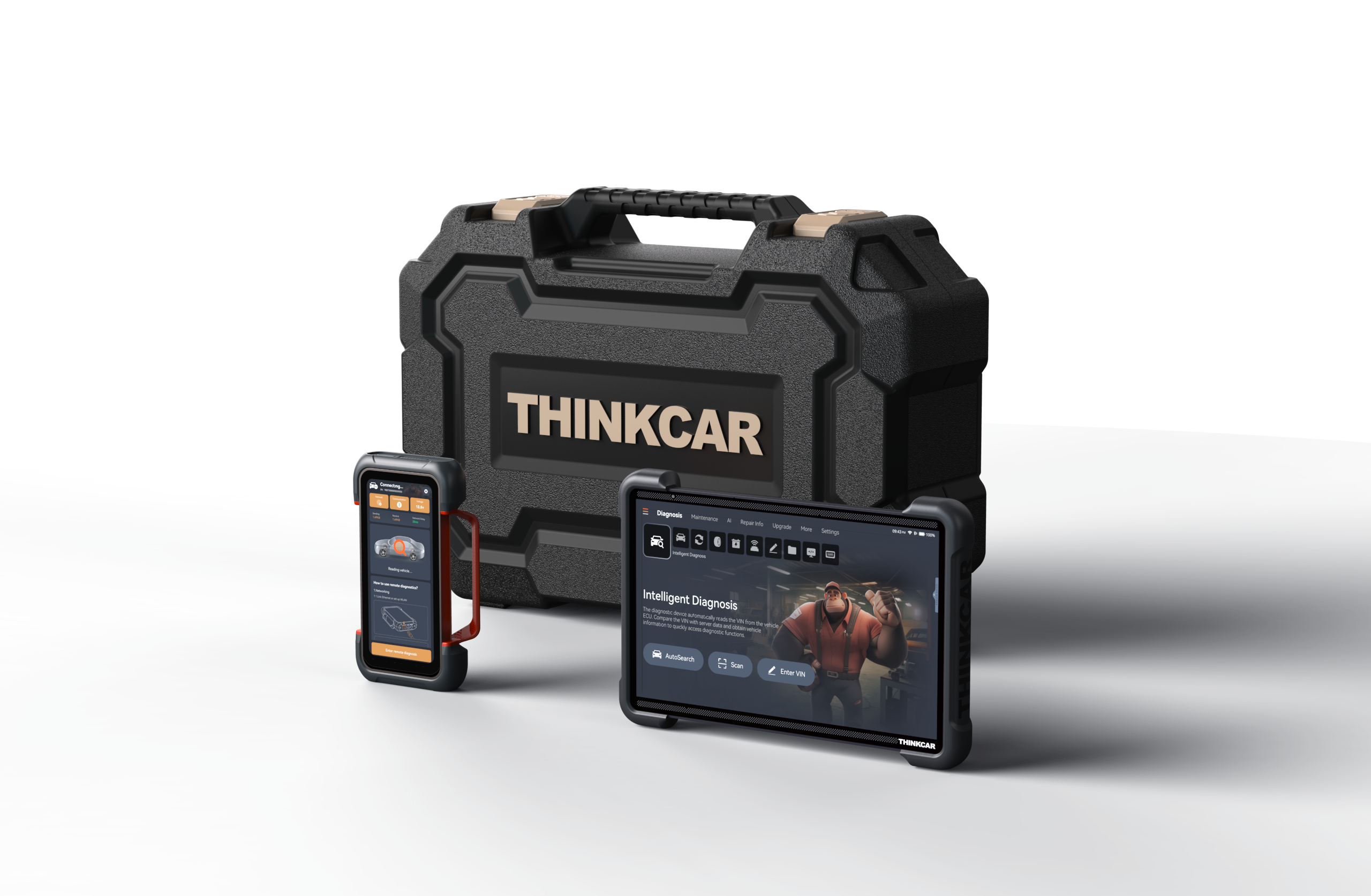 Thinkcar Platinum 394 12-Inch Professional OBD2 Scanner - Advanced Diagnostic Tool with Bi-Directional Control