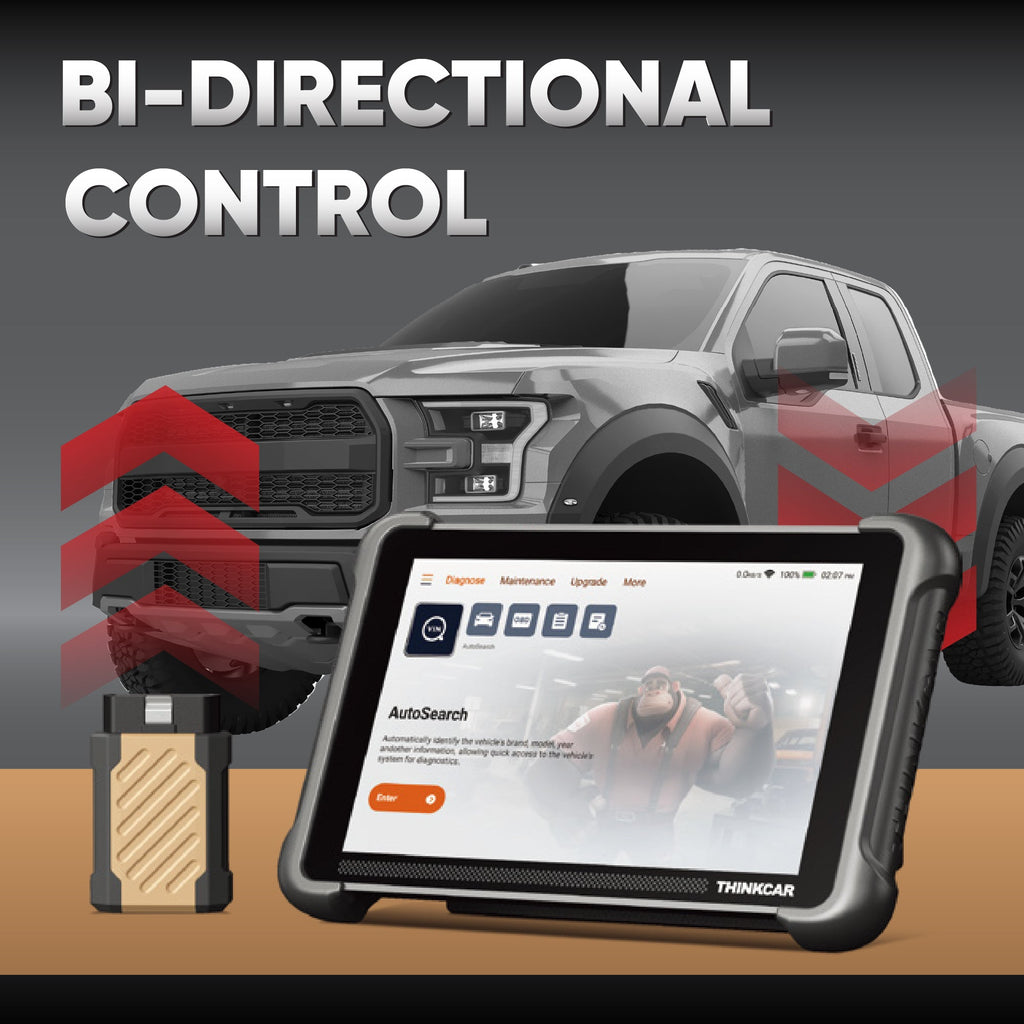 Thinkcar Platinum 191 8-Inch Professional Diagnostic Scanner - Full System OBD2 Scan Tool with Active Test Functions