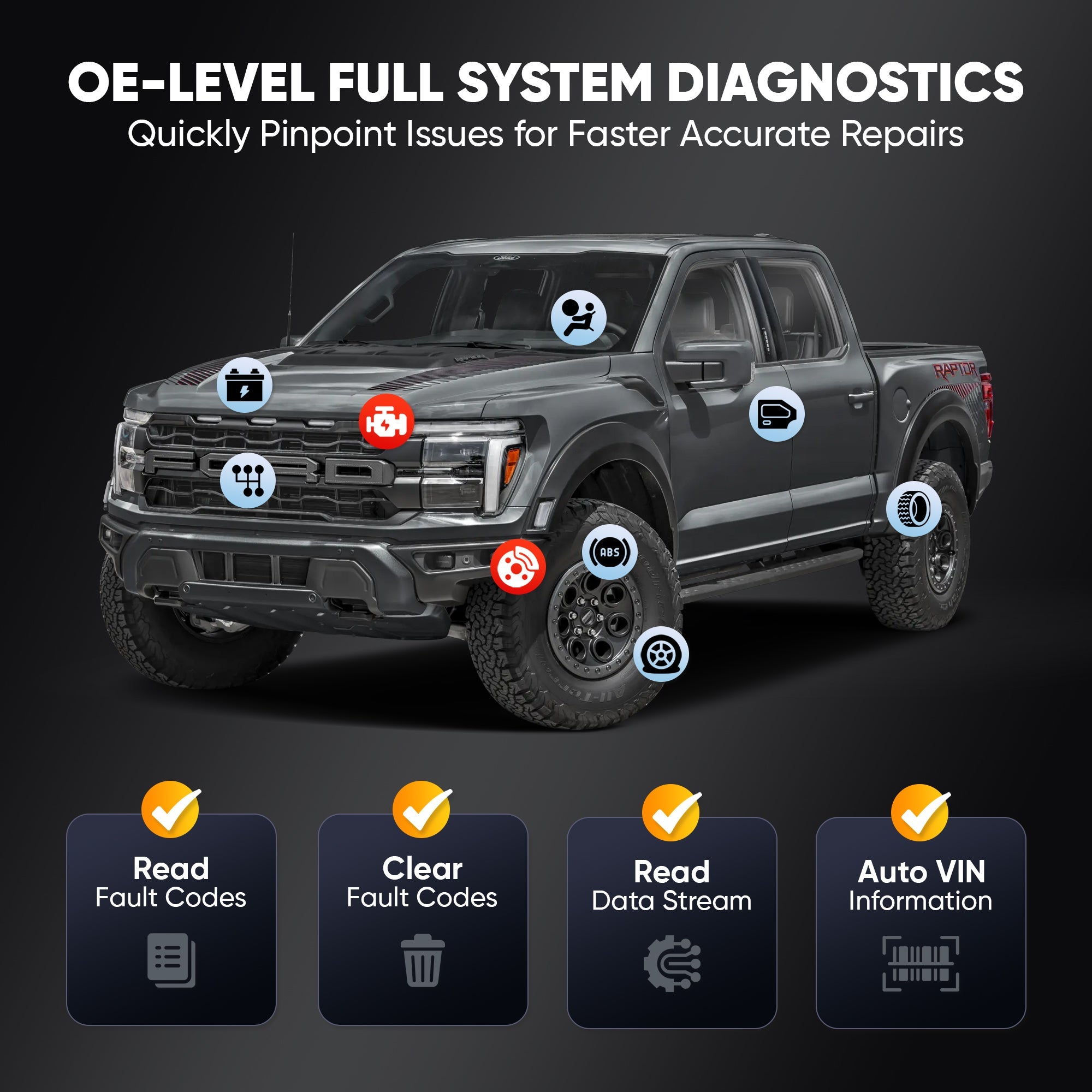 Thinkcar Platinum 191 8-Inch Professional Diagnostic Scanner - Full System OBD2 Scan Tool with Active Test Functions