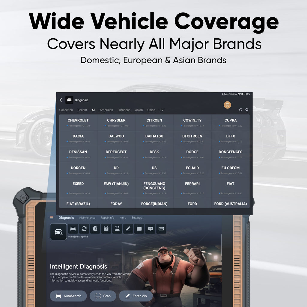 Thinkcar Platinum 391 10-Inch OBD2 Diagnostic Scanner - Full System Scan Tool with Maintenance Reset Functions