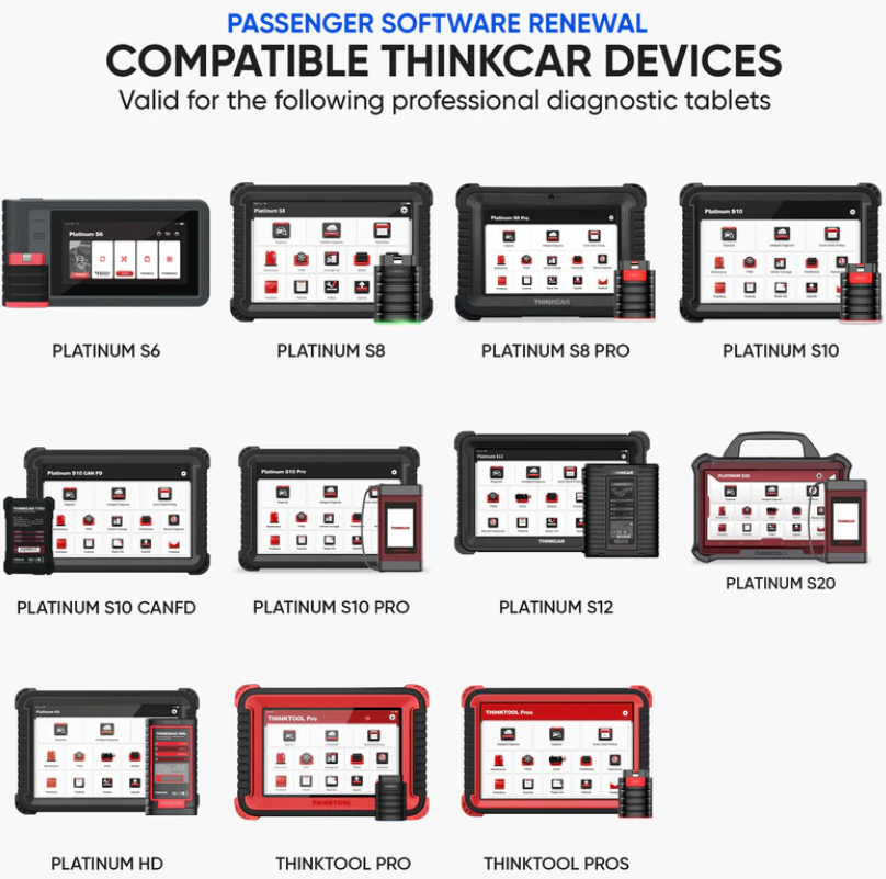 Thinkcar 1-Year Software Update Subscription - Passenger Vehicle Scanner Renewal