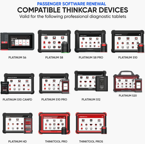 Thinkcar 1-Year Software Update Subscription - Passenger Vehicle Scanner Renewal