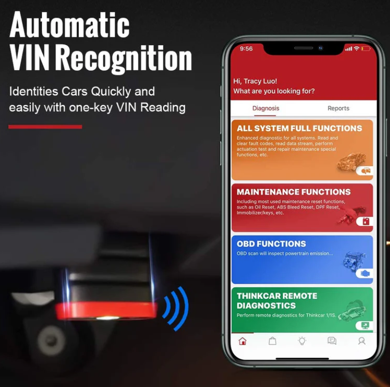 Thinkcar ThinkDiag Mini - Bluetooth OBD2 Scanner Diagnostic Tool, OE Full-System Car Scanner For IOS & Android, Check Engine Light Fault Code Reader & Scan Tool