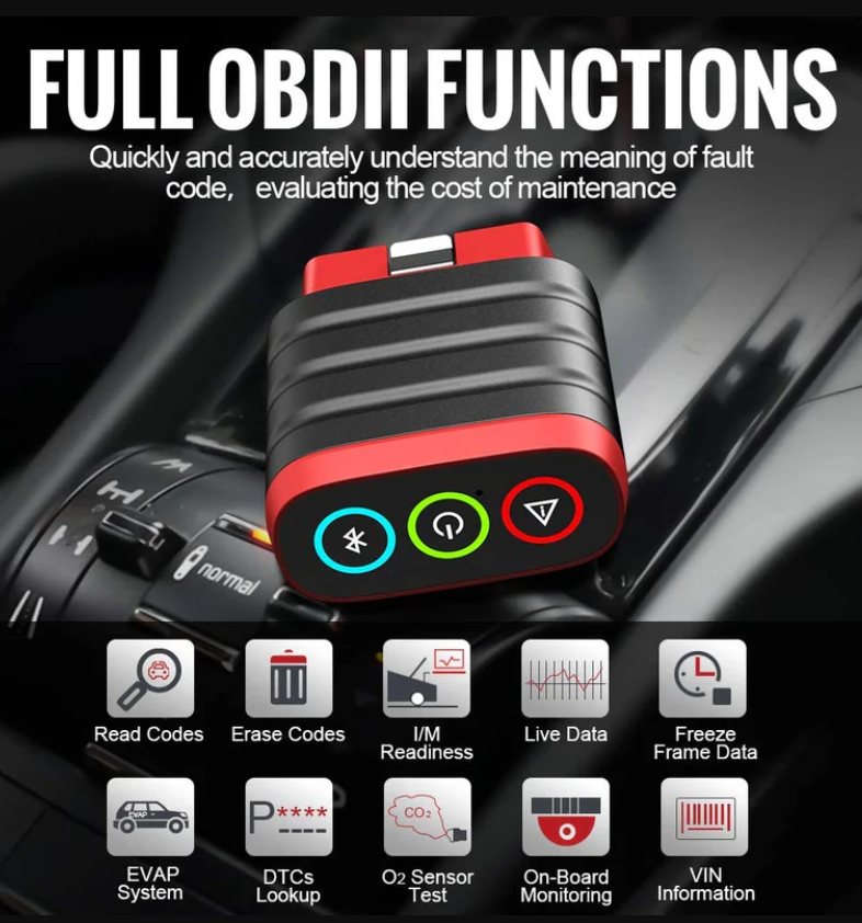 Thinkcar ThinkDiag Mini - Bluetooth OBD2 Scanner Diagnostic Tool, OE Full-System Car Scanner For IOS & Android, Check Engine Light Fault Code Reader & Scan Tool