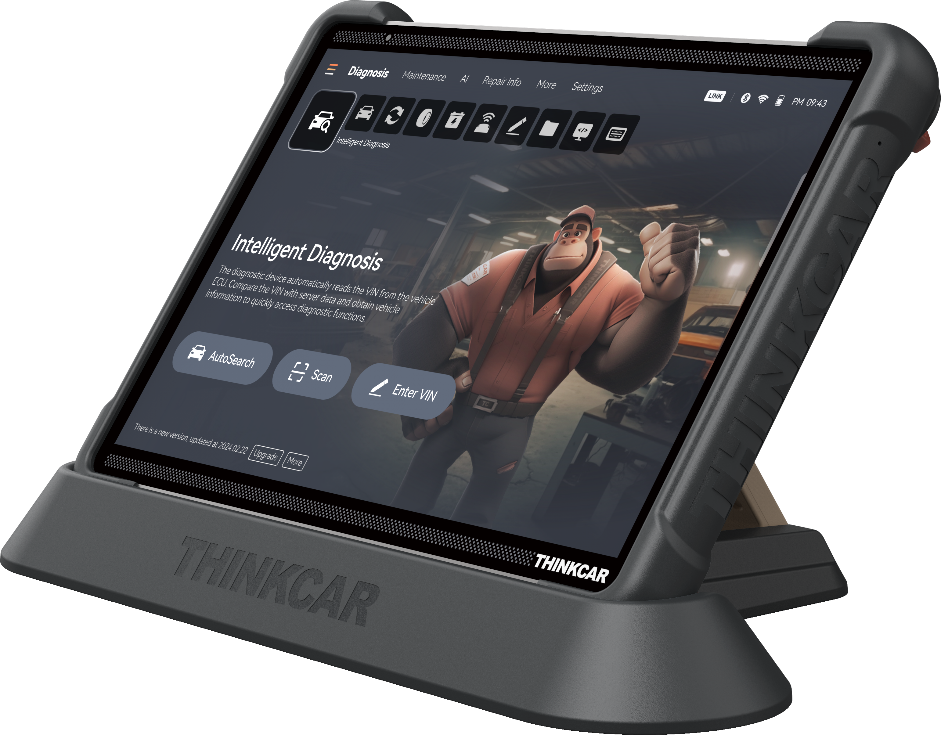 Thinkcar Platinum 399 14-Inch Professional Diagnostic Tablet - Bi-Directional OBD2 Scanner with ECU Coding