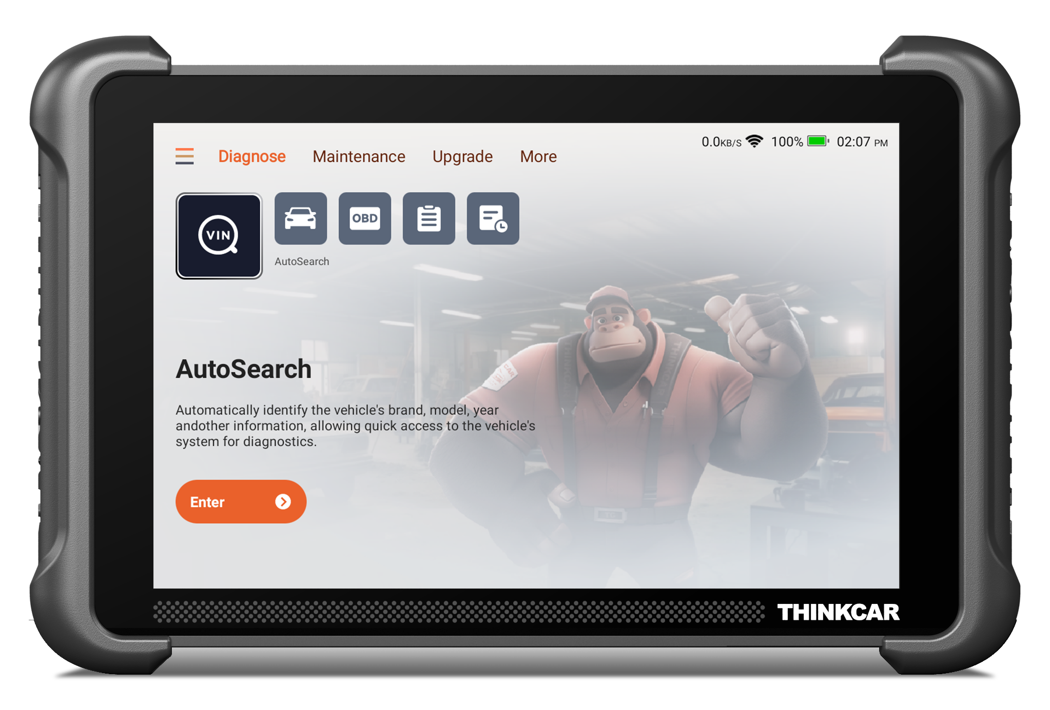 Thinkcar Platinum 191 8-Inch Professional Diagnostic Scanner - Full System OBD2 Scan Tool with Active Test Functions