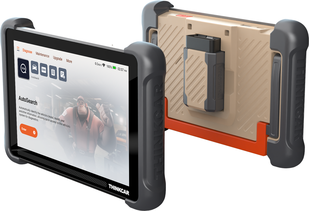 Thinkcar Platinum 191 8-Inch Professional Diagnostic Scanner - Full System OBD2 Scan Tool with Active Test Functions